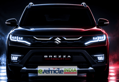 Maruti Brezza फेसलिफ्ट जुलाई 2026 में Turbo इंजन के साथ आएगी, मिलेंगे कई बड़े अपडेट 7 Front view concept image of the 2026 Maruti Suzuki Brezza Facelift featuring a redesigned LED headlamps, new front grille, sporty bumper and futuristic SUV styling.