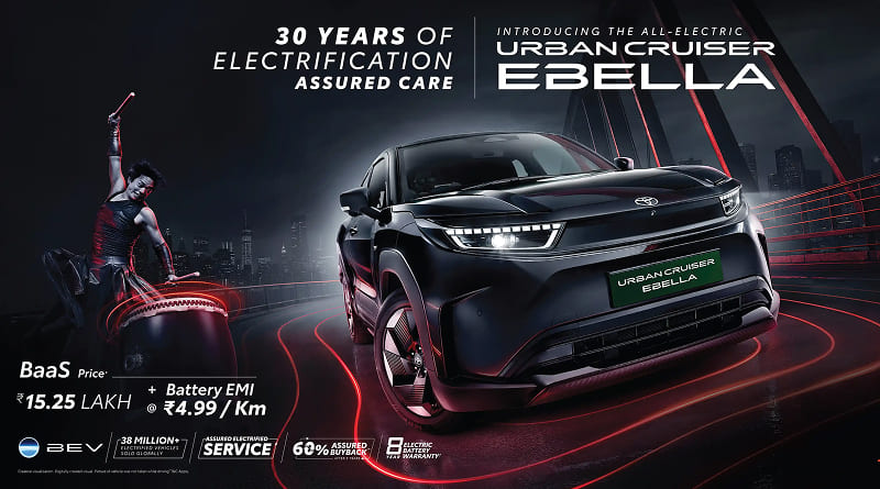 543 km की धांसू रेंज, 45 मिनट फास्ट चार्जिंग! Toyota Ebella EV की कीमत जानकर चौंक जाएंगे आप 2 Toyota Ebella EV
