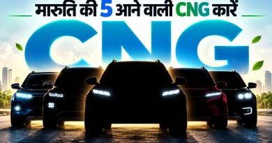 मारुति की 5 आने वाली CNG कारें, हेडलाइट्स के साथ दिखती पांच कारों का टीज़र बैनर