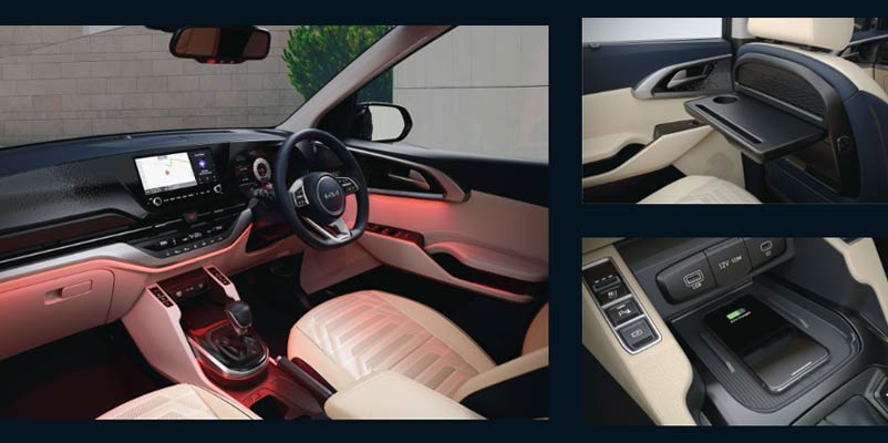 Kia Carens 2024 में धांसू फीचर्स के साथ लॉन्च: Global NCAP की child safety में मिले 5 stars rating 5 Kia Carens Interior